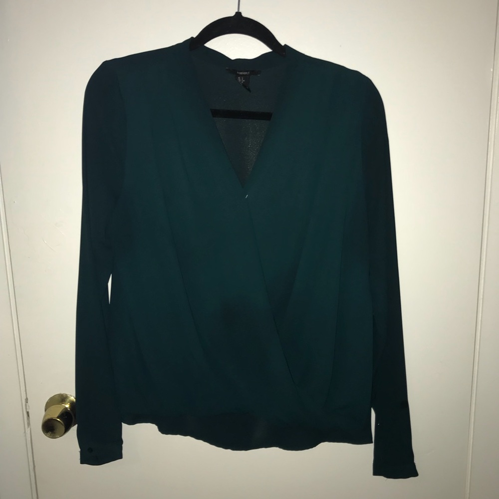 Dark Green Blouse